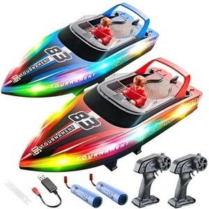 BEZGAR 2 RC Boat, 10 inch Remote Control Boat for‎ Kids and Adults